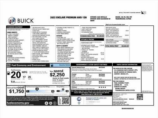 2022 Buick Enclave AWD Premium