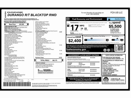 2022 Dodge Durango R/T Plus RWD