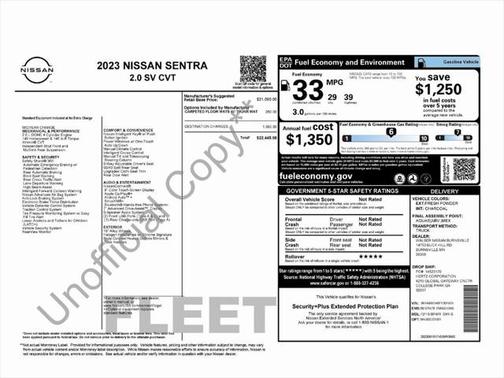 2023 Nissan Sentra SV