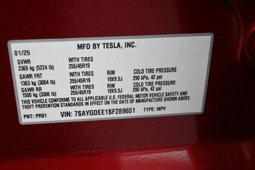 2025 Tesla Model Y Long Range Dual Motor All-Wheel Drive