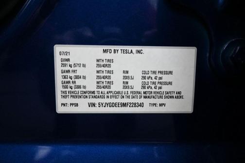 2021 Tesla Model Y Long Range Dual Motor All-Wheel Drive