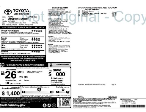 Magnetic Gray Metallic 2017 Toyota RAV4 LE