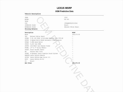 2020 Lexus NX 300 Base