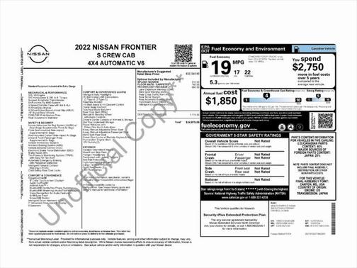 2022 Nissan Frontier S