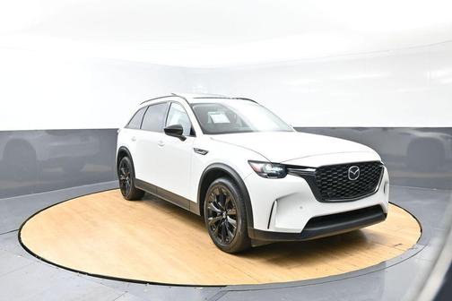 Rhodium White Premium 2025 Mazda CX-90 PHEV Premium Sport