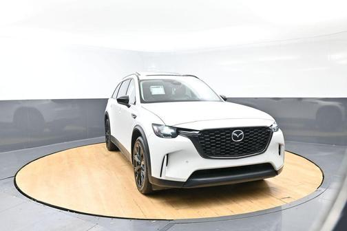 Rhodium White Premium 2025 Mazda CX-90 PHEV Premium Sport