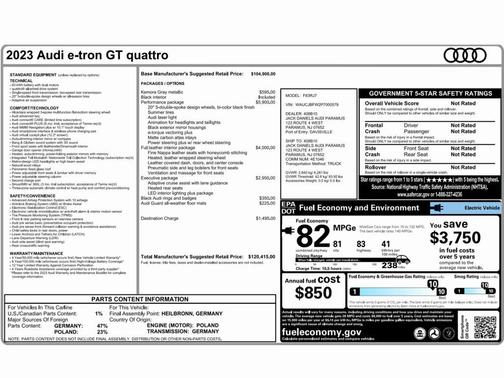 2023 Audi e-tron GT Premium Plus quattro