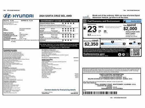 2024 Hyundai SANTA CRUZ SEL
