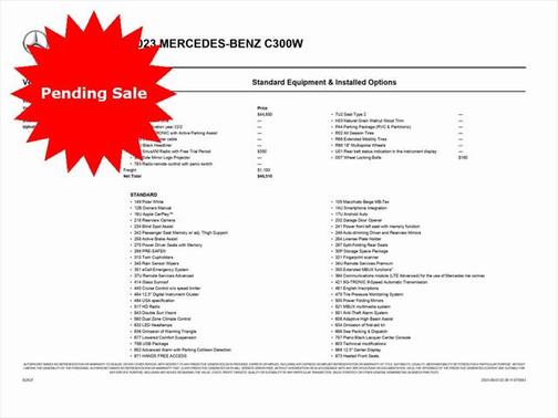 2023 Mercedes-Benz C-Class Sedan