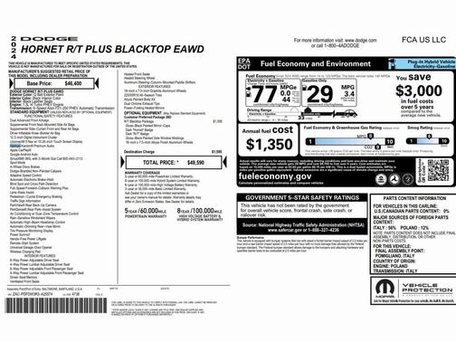 2024 Dodge Hornet R/T Plus