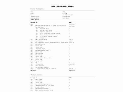 2022 Mercedes-Benz GLA 250 Base