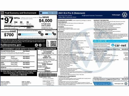 2021 Volkswagen ID.4 Pro S