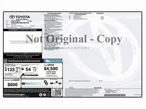 2021 Toyota Prius Prime Limited
