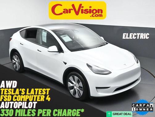 Pearl White Multi-Coat 2023 Tesla Model Y Long Range Dual Motor All-Wheel Drive