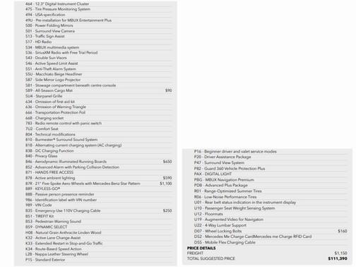 2023 Mercedes-Benz EQS 450 4MATIC