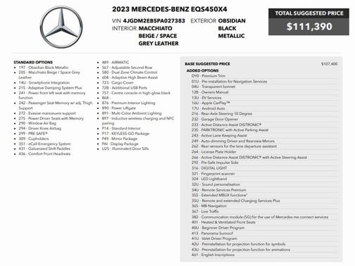 2023 Mercedes-Benz EQS 450 4MATIC