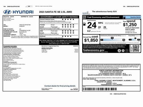 2023 Hyundai SANTA FE SE