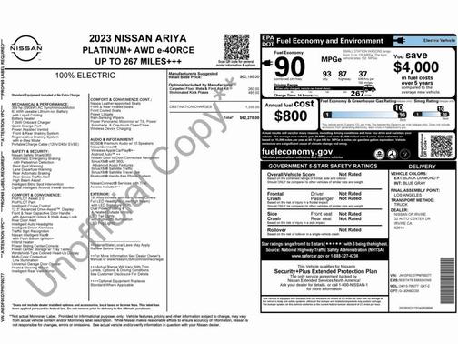 2023 Nissan ARIYA PLATINUM+