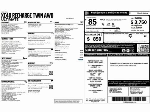 2023 Volvo XC40 Recharge Pure Electric Twin Ultimate