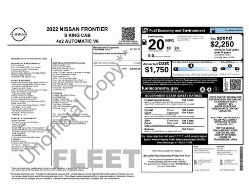 2022 Nissan Frontier S
