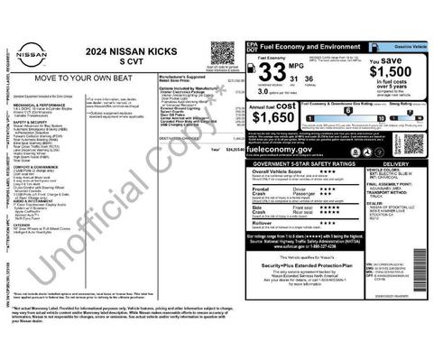 Electric Blue Metallic 2024 Nissan Kicks S