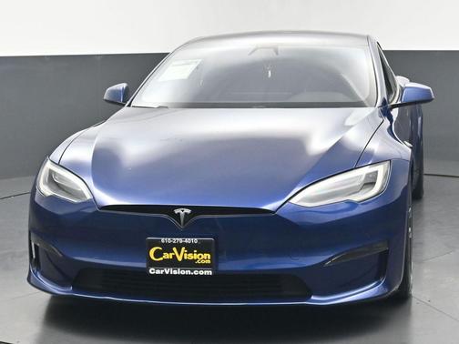 Deep Blue Metallic 2021 Tesla Model S Plaid