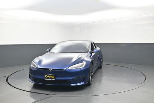 Deep Blue Metallic 2021 Tesla Model S Plaid