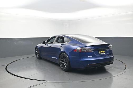 Deep Blue Metallic 2021 Tesla Model S Plaid