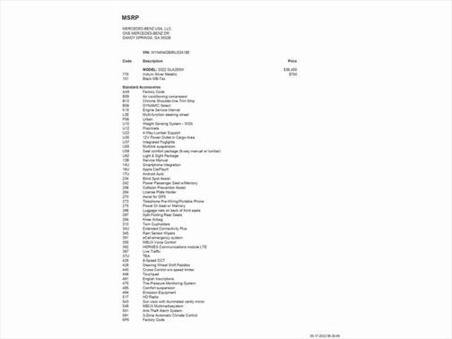 2022 Mercedes-Benz GLA 250 Base
