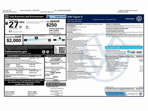 2024 Volkswagen Tiguan 2.0T S
