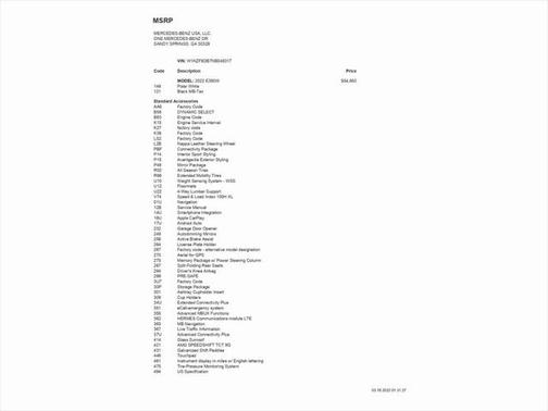 2022 Mercedes-Benz E-Class E 350