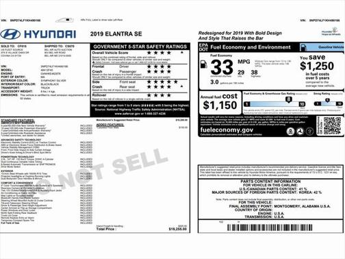 2019 Hyundai ELANTRA SE