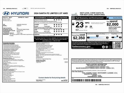 2024 Hyundai SANTA FE Limited