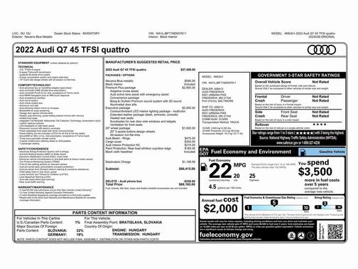 2022 Audi Q7 45 Premium Plus