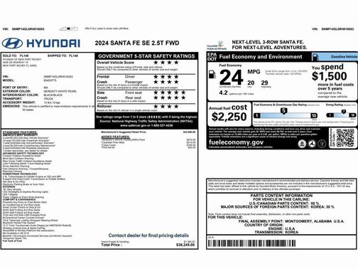 2024 Hyundai SANTA FE SE