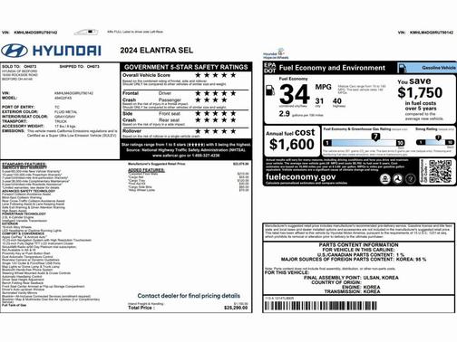 2024 Hyundai ELANTRA SEL