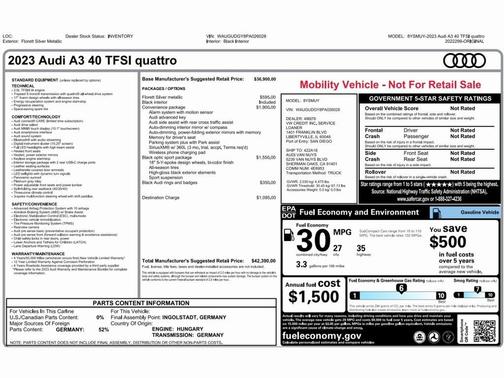 2023 Audi A3 Premium
