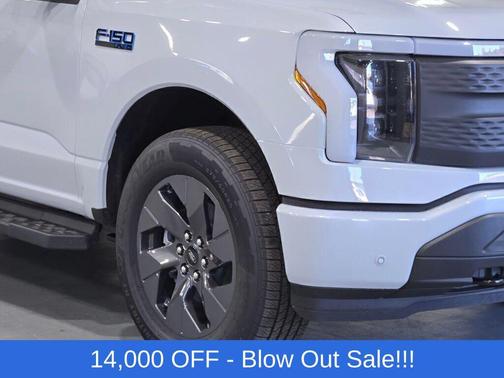 Space White Metallic 2025 Ford F-150 Lightning Flash