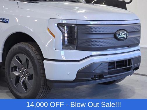 Space White Metallic 2025 Ford F-150 Lightning Flash