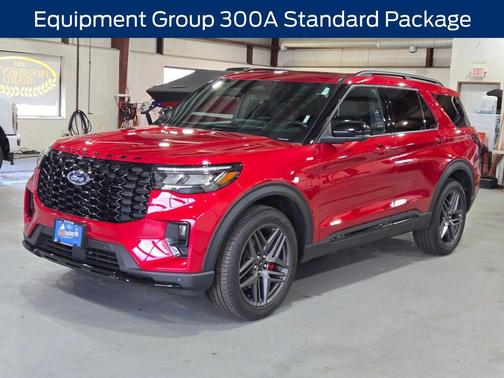 Rapid Red Metallic Tinted Clearcoat 2025 Ford Explorer ST-Line