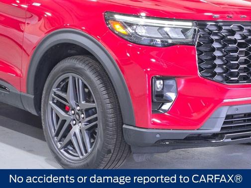 Rapid Red Metallic Tinted Clearcoat 2025 Ford Explorer ST-Line