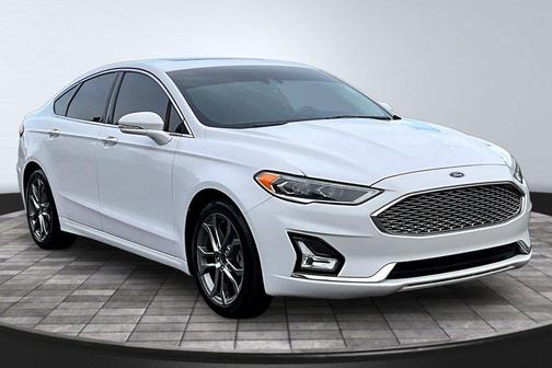 White 2020 Ford Fusion Hybrid Titanium