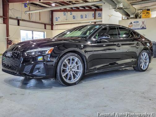 Mythos Black Metallic 2025 Audi A5 Sportback 45 S Line Premium