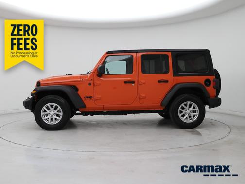 Orange 2023 Jeep Wrangler Unlimited Sport S