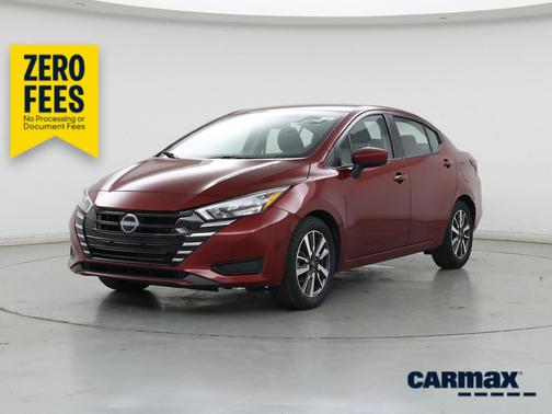 Red 2025 Nissan Versa SV