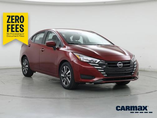 Red 2025 Nissan Versa SV