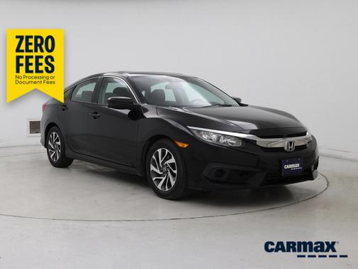 Black 2017 Honda Civic EX