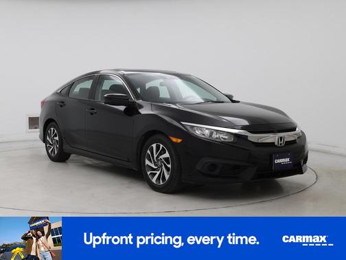 Black 2017 Honda Civic EX