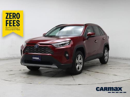 Red 2020 Toyota RAV4 Hybrid Limited