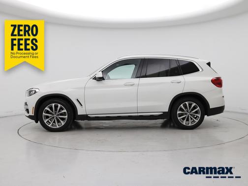 White 2019 BMW X3 XDrive30i